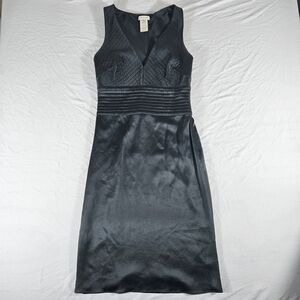 Celine Silk Midnight Black Midi Dress